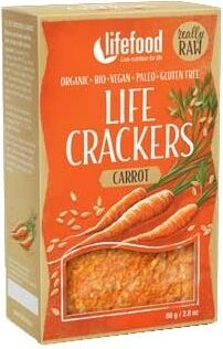 LIFECRACKERS cu morcovi raw eco 80g