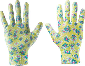 Mănuși grădină nitril model floral M9