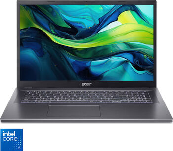 Acer Aspire 17 A17-51M-75H8, pana la 5.40 GHz), 17.3 inch, Full HD, IPS, 16GB LPDDR5, 1TB SSD, Intel Graphics, No OS, Gri - Negru - imagine 1