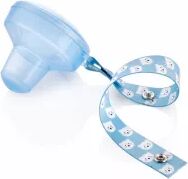 Cutiuta pentru suzeta cu lănțișor BabyJem Culoare Alb