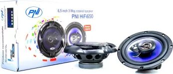 Difuzoare auto coaxiale PNI HiFi650, 120W, 16.5 cm, 3 cai, grila inclusă set 2 buc — imaginea 2