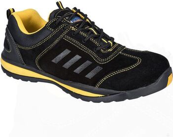 Pantofi de protecție din piele negru/galben Portwest 40