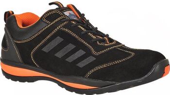 Pantofi de protecție din piele negru/orange Portwest 46