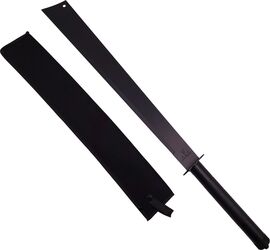 Sabie de vânătoare DEPOX&reg Ninja Blade mâner metal 81 cm negru teacă inclusă