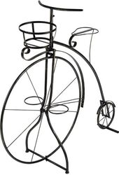 Suport pentru flori in formă de bicicletă Vintage 3 rafturi dimensiune 100x38x96 cm