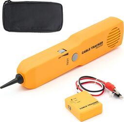 Tracer și Tester continuitate de cabluri telefonice rețea și circuite Techstar RJ11/RJ45 detectare fire intrerupte și scurtcircuite