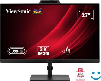 Viewsonic 27" 120Hz IPS 3.9ms QHD (2560x1440) HDMI DisplayPort Pivot Boxe negru - imagine 1