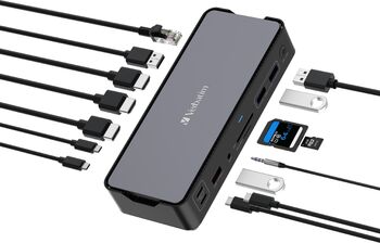 Verbatim USB-C Pro Docking Station 15 Port CDS-15 32171