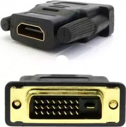 Adaptor Nelbo DVI la HDMI tip tata-mama ecranat mufe aurite de calitate superioară AP1004