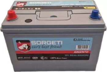 Baterie auto Sorgeti Argento Asia 100Ah borna inversa