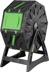 Compostor rotativ/tambur de gradina Strend Pro 70 L negru 55.5x36x72 cm