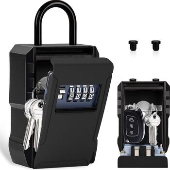 Cutie metalica cu cifru pentru depozitare chei Tip Lacat VisionHub® Rezistenta la apa Caseta exterioara impermeabila rezistenta de capacitate foarte mare aliaj de aluminiu Montar