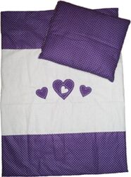 Lenjerie pentru cărucior Ty i My Hearts LTMH1MO Multicolor