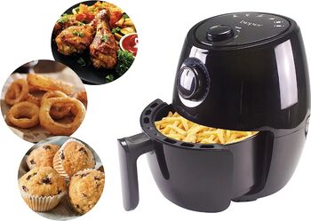 Friteuza cu aer cald Beper P101FRI001 fără ulei 2 litri 1000 W Negru - RESIGILAT