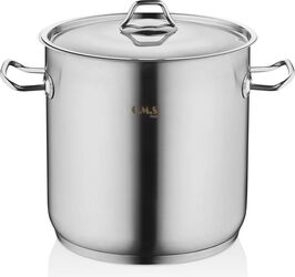 Oală cu capac OMS-Deep Pot oțel inoxidabil 18/10 18x18 cm 4.5 l argintiu