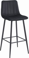 Scaun de bucatarie/bar Artool Pozza catifea otel negru 43x35x104 cm