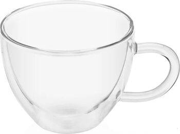 Set 2 cești pentru cappuccino ETA5180 92010 230 ml pereți dubli din sticlă borosilicată