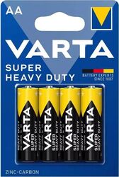 Baterii AA Varta Superlife 1.5V zinc-carbon pentru aparatura de birou și dispozitive electronice set 4 bucăți