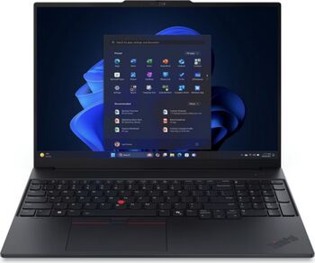 16" Lenovo ThinkPad E16 G4 AMD Ryzen AI 5 430 (12MB 4.5GHz) 16GB DDR5 512GB SSD Radeon 840M Windows 11 Pro Black - imagine 1