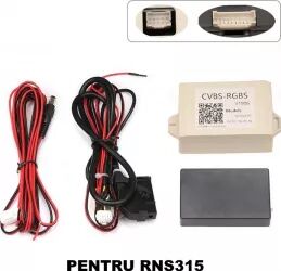 Interfață video convertor CVBS-RGBS pentru montare camera marșarier aftermarket la RNS315