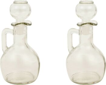 Set 2 sticle ulei si otet Excellent Houseware 6x15 cm 160 ml transparent
