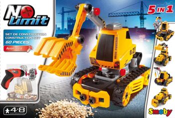 Utilaje de construcții 5 in 1-Smoby 500087P Portocaliu