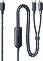 Cablu Baseus Flash 4 140W 2-in-1 Fast Charging USB-C, 1.5m, Negru