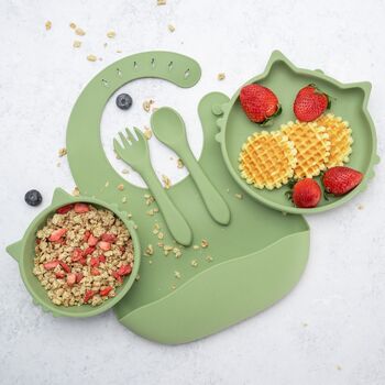 Set Diversificare AppeKids 100 Silicon Kitty - Raw Green