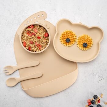 Set Diversificare AppeKids 100 Silicon Panda - Bubble Beige