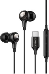 Căști Ugreen intraauriculare butoni pentru smartphone microfon pe fir conectare prin USB Type-C