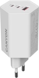 Incarcator rețea Canyon CND-CHAHEX65W 65 W 2x USB Type-C USB-A Alb