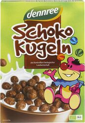 Cereale biluțe cu ciocolata bio 250g Dennree