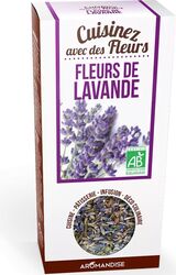Flori de lavandă uz culinar bio 40g Aromandise