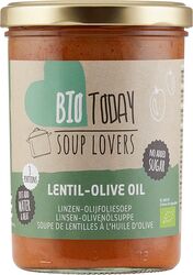 Supa crema de linte cu ulei de măsline bio 400ml Bio Today