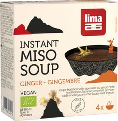Supa Miso Instant Cu Ghimbir Eco 4X15G Lima