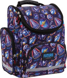 Ghiozdan ergonomic pentru scoala baieti Derform Future rachete spatiale