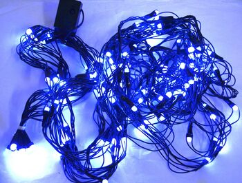 Instalație de Crăciun tip plasă cu lumina led albastră 280 leduri