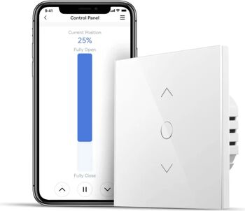 Intrerupator Meross pentru jaluzele rulouri cu WiFi cu comanda vocala si telecomanda - RESIGILAT