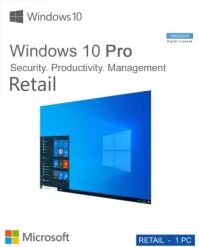 Licență Microsoft Windows 10 Pro Retail - All languages - licență permanenta
