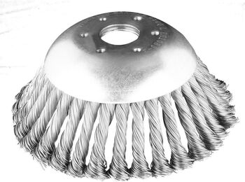 Perie sârmă tip cupa cu toroane pentru motocoasa/trimmer oțel 150x25.4 mm Graphite 