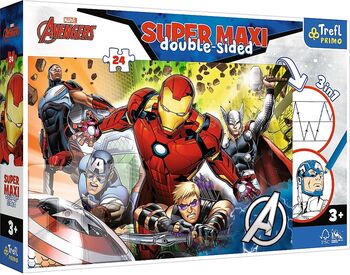 PUZZLE Trefl PRIMO 24 SUPER MAXI DISNEY MARVEL RAZBUNATORII PUTERNICI