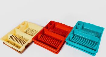 SCURGĂTOR DE VASE CU TAVA Sterk DIN PLASTIC 43 X 35 X 8 DIVERSE CULORI