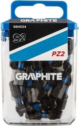Set vârfuri biti de impact PZ2 1/4 20 buc PZ2x25 mm Graphite