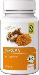 Turmeric curcuma bio 300mg 300 tablete vegane Raab