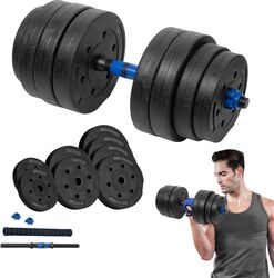 Gantera reglabilă bituminoasă Rebel 1x20kg pentru exerciții
