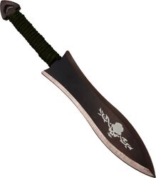 Cutit Ninja De Aruncat In Copaci Model Craniu 19 Cm Verde