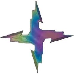 Steluta ninja pentru aruncat la tinta fade 4 colțuri 6 cm