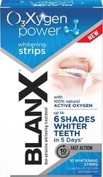 Benzi Pentru Albirea Dinților BlanX O3X Whitening Strips Îndepărtare Pete Dentare Albire Delicată 10 buc