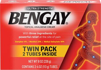 Crema Pentru Dureri Musculare Bengay Ultra Strength Pain-Relieving Cream Ameliorare Dureri Musculare Si Articulare Efect Incalzire-Revigorare 2 x 113 gr