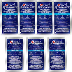 Set 7x Benzi Albirea Dinților Crest 3D White Classic Vivid 8 Concentrație Tratament 7 Zile 30 min Nivel Albire 6
